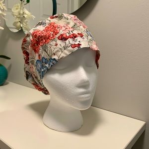 Surgical Scrub Cap/Hat Flowers Butterflies